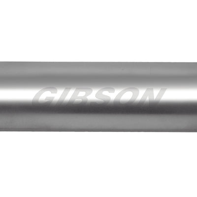 Gibson SFT Superflow Center/Dual Round Muffler - 8x24in/3.5in Inlet/3in Outlet - Stainless