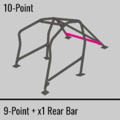 Cusco Safety 21 Steel Roll Cage 10P 40mm Hyundai Genesis CP w/Sunroof