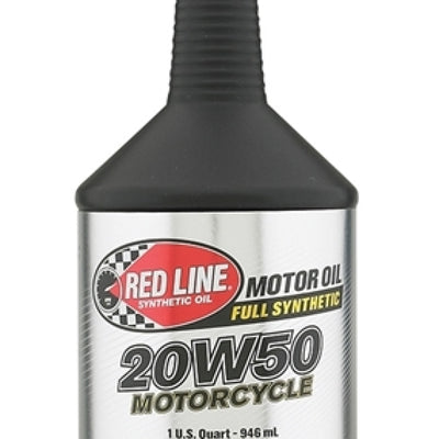 Red Line 20W50 Motorcycle Oil - Quart