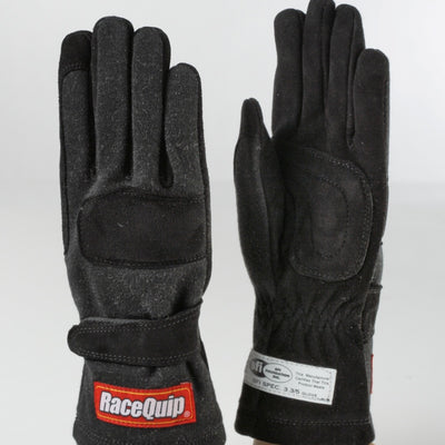 RaceQuip Black 2-Layer SFI-5 Glove Kid - XXS K6