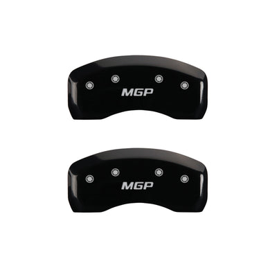MGP 4 Caliper Covers Engraved Front & Rear MGP Black Finish Silver Characters 2018 Toyota 86