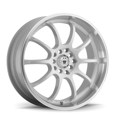 Konig Lightning 17x7 10x100/114.3 ET40 White/Machine Lip