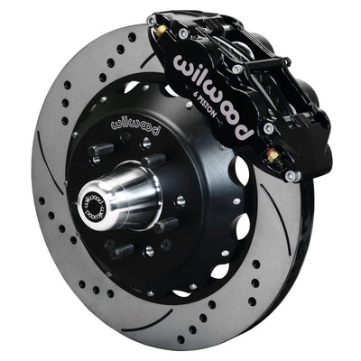 Wilwood Narrow Superlite 6R Front Big Brake Kit 14.00in SRP Drilled and Slotted Rotor - Black