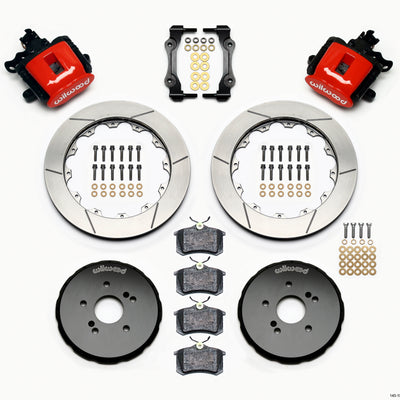 Wilwood Combination Parking Brake Rear Kit 12.88in Red Honda S2000