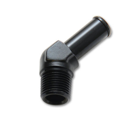 Vibrant Male NPT to Hose Barb Adapter 45 Degree NPT 3/8in Hose 5/16in