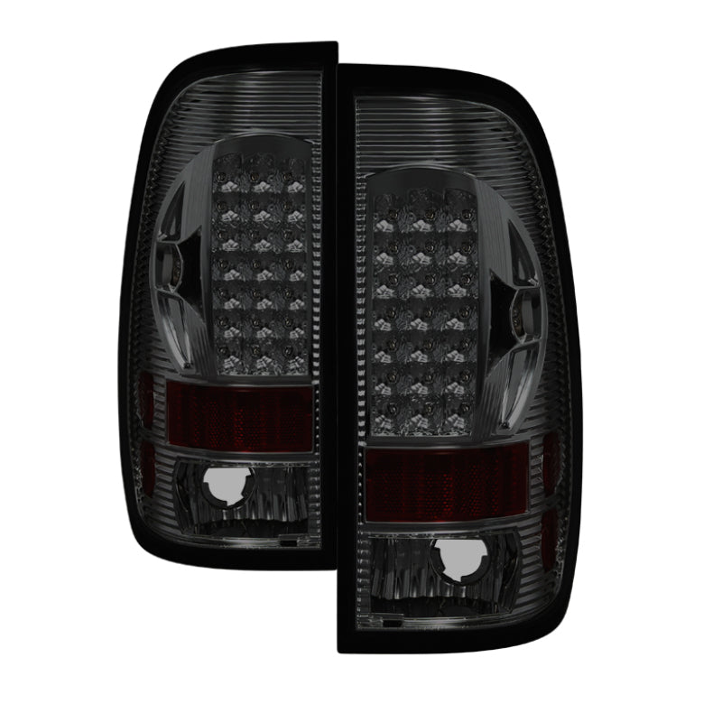 xTune Ford F150 Styleside 97-03 / F250/350/450/550 99-07 LED Tail Lights Smoke ALT-ON-FF15097-LED-SM