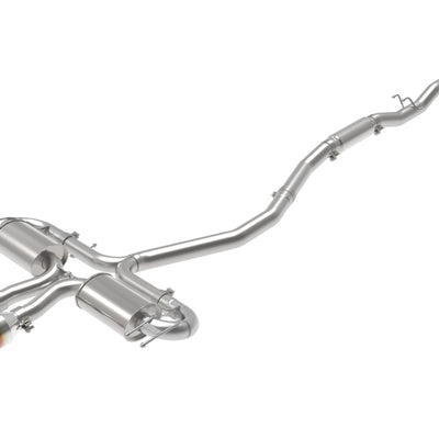 aFe Takeda 3in 304 SS Cat-Back Exhaust System w/Blue Flame Tips 17-20 Honda Civic Sport L4-1.5L (t)