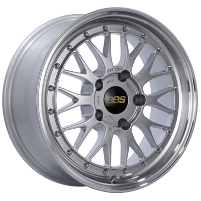 BBS LM 17x7.5 5x130 ET28 CB71.6 Diamond Silver Center Diamond Cut Lip Wheel