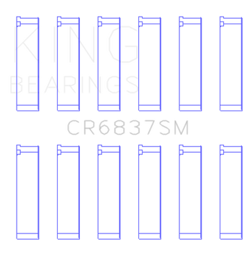 King Engine Bearings Honda J30/J35 (Size Standard) Connecting Rod Bearing Set