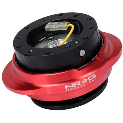 NRG Quick Release Kit - Black Body/ Red Oval Ring