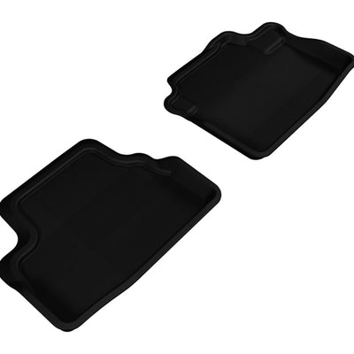 3D MAXpider 2008-2012 Honda Accord Coupe Kagu 2nd Row Floormats - Black