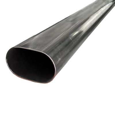 Granatelli 5ft Long 3.0in Oval Stainless Steel Tubing