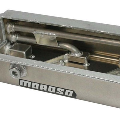 Moroso Pre-85 Chevrolet Small Block (w/Two Pick Ups) Sprint Car Dry Sump 6.5in Aluminum Oil Pan