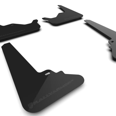 Rally Armor 21-25 Tesla Model S/ S Plaid Black UR Mud Flap w/Metallic Black Logo