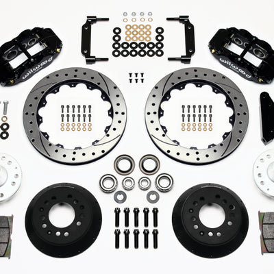 Wilwood Narrow Superlite 6R Front Hub Kit 12.88in Drilled 1968-1969 Mustang Disc Spindle