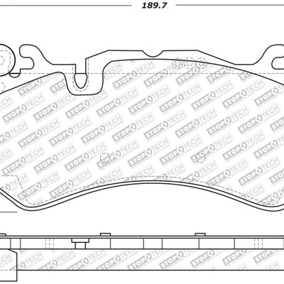 StopTech Street Select 14-18 Audi RS7 Front Brake Pads