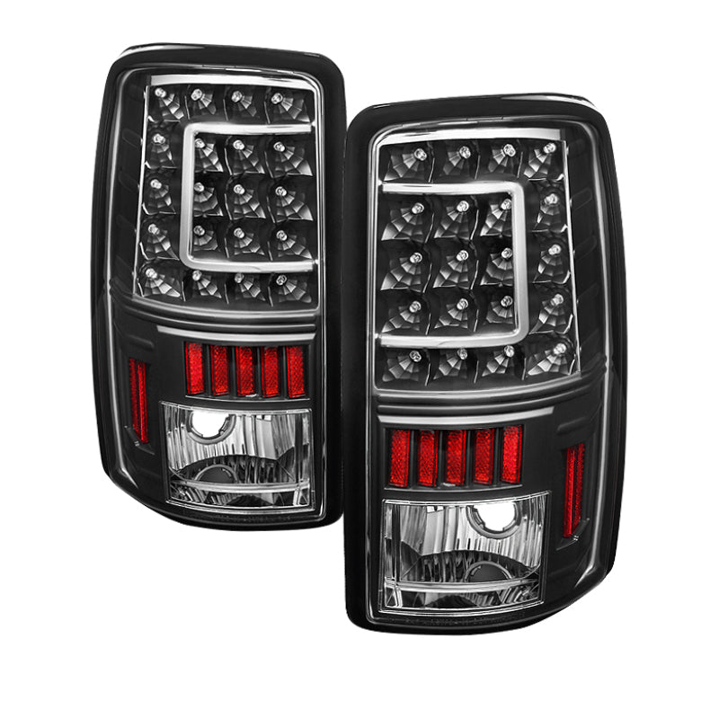 xTune GMC Yukon Denali/Denali Xl 01-06 Version 2 C Shape LED Tail Lights Black ALT-ON-CD00-G2-LED-BK