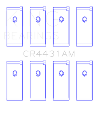 King Engine Bearings Nissan (Size 0.25) Rod Bearing Set