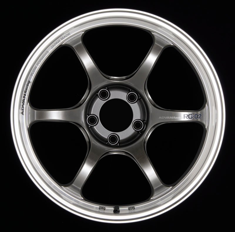 Advan RG-D2 16x7.0 +31 4x100 Machining and Racing Hyper Black Wheel