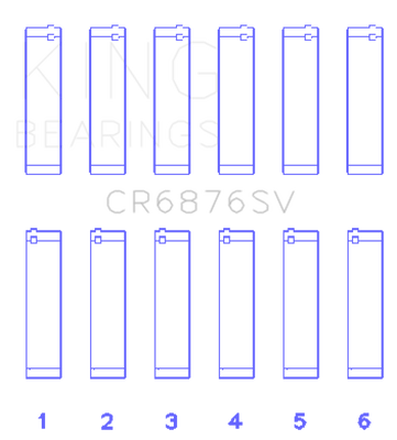 King Engine Bearings Mercedes-Benz OM 642 Connecting Rod Bearing Set