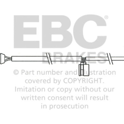 EBC 2008 Porsche Cayenne (1st Gen) 4.8L Turbo Rear Wear Leads