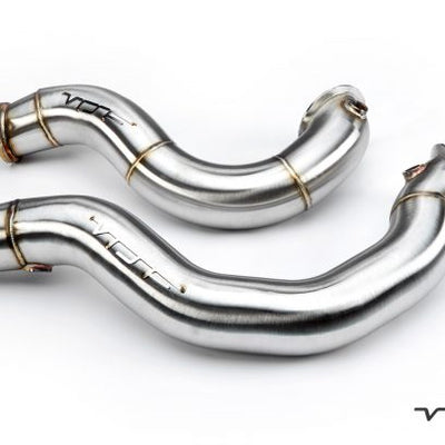 VRSF 3″ Cast Stainless Steel Catless Downpipes - 07-10 BMW 135i/335i (N54)